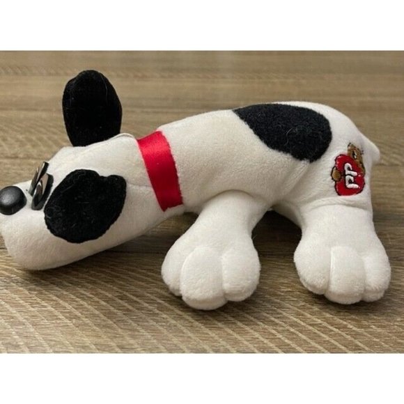 Pound Puppies Plush white & black 1988 Dog Stuffed Animal Vintage Tonka Puppy - Picture 2 of 4